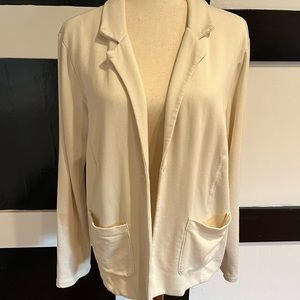 Stateside, Softest Fleece Blazer In Cream, Large